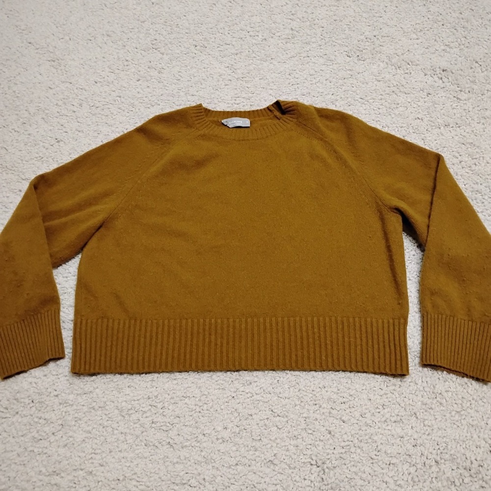 Everlane Sweater Womens XL Brown Cashmere Wool Lightweight Hiking Travel Soft